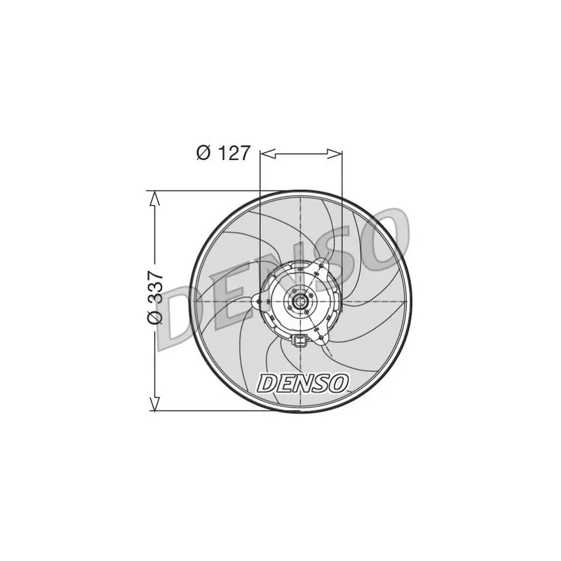 Ventilateur, refroidissement du moteur DENSO DER21004