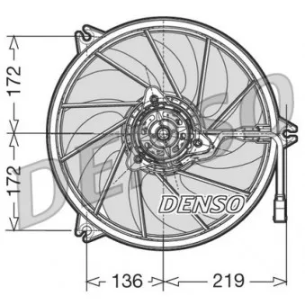 Ventilateur, refroidissement du moteur DENSO DER21006