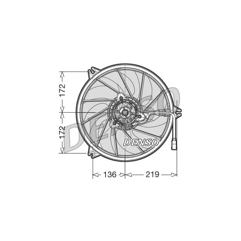 Ventilateur, refroidissement du moteur DENSO DER21006