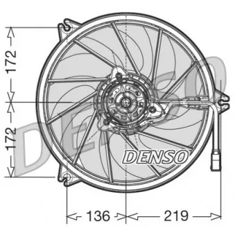 Ventilateur, refroidissement du moteur DENSO DER21009