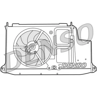 Ventilateur, refroidissement du moteur DENSO DER21012