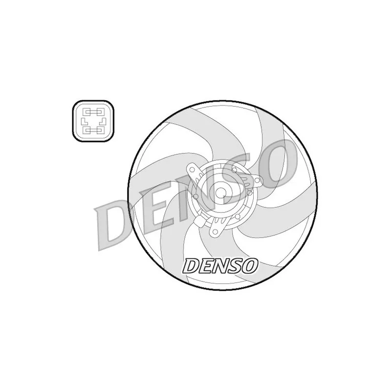 Ventilateur, refroidissement du moteur DENSO DER21022