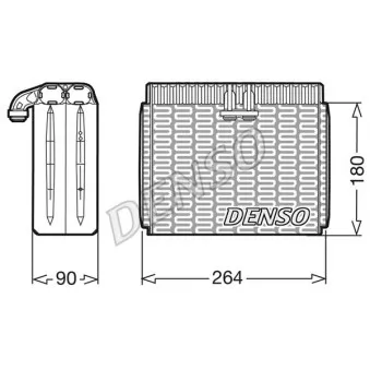 Evaporateur climatisation DENSO DEV01002