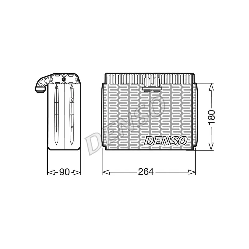 Evaporateur climatisation DENSO DEV01002