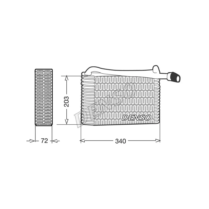 Evaporateur climatisation DENSO DEV02004