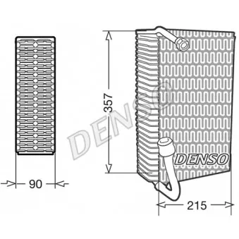 Evaporateur climatisation DENSO DEV02006