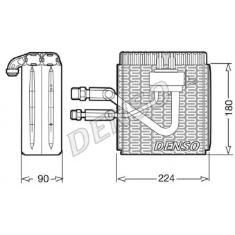 Evaporateur climatisation DENSO DEV09005