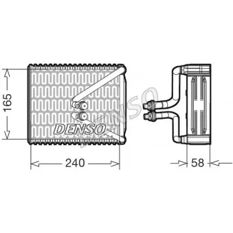 Evaporateur climatisation DENSO DEV09080