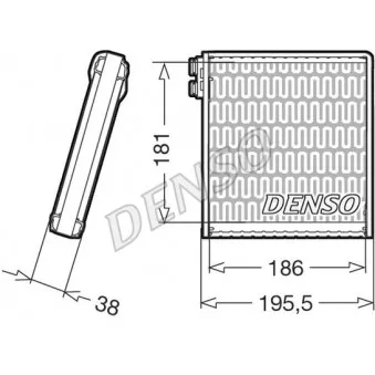 Evaporateur climatisation DENSO DEV09103