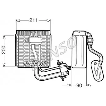 Evaporateur climatisation DENSO DEV12002