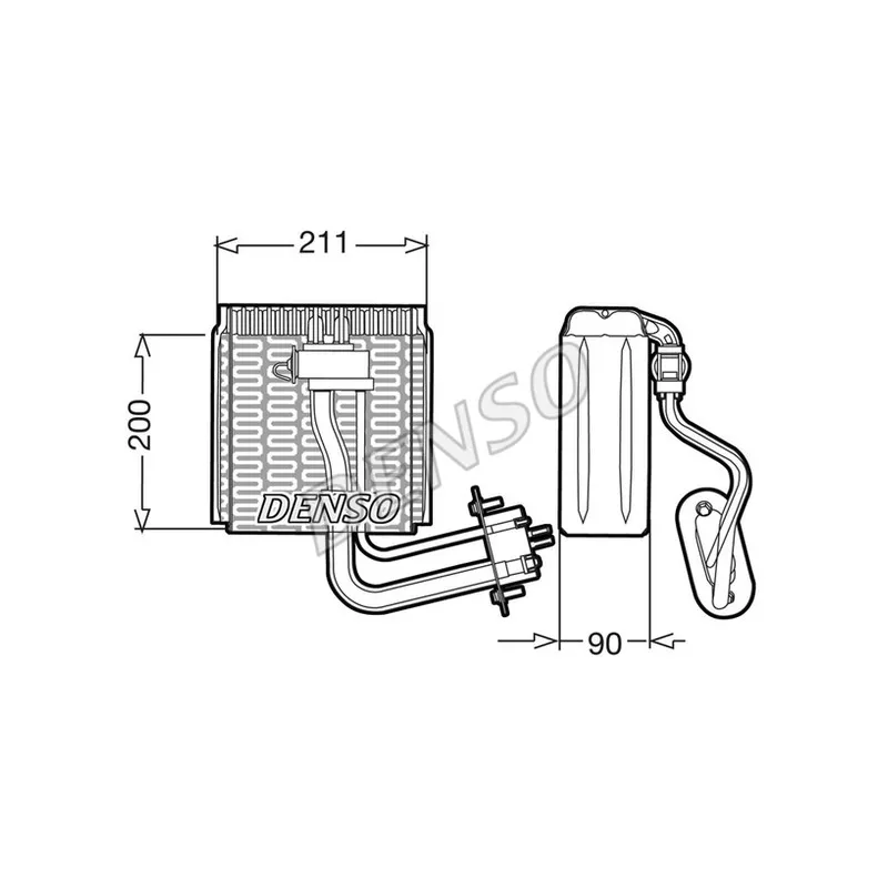 Evaporateur climatisation DENSO DEV12002