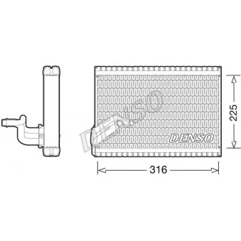 Evaporateur climatisation DENSO DEV21003