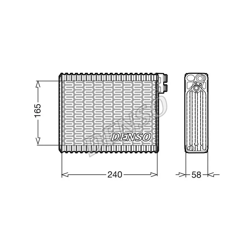 Evaporateur climatisation DENSO DEV21004