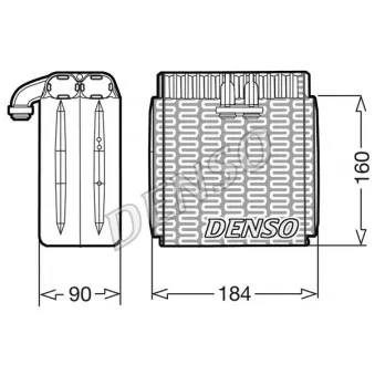 Evaporateur climatisation DENSO DEV23001
