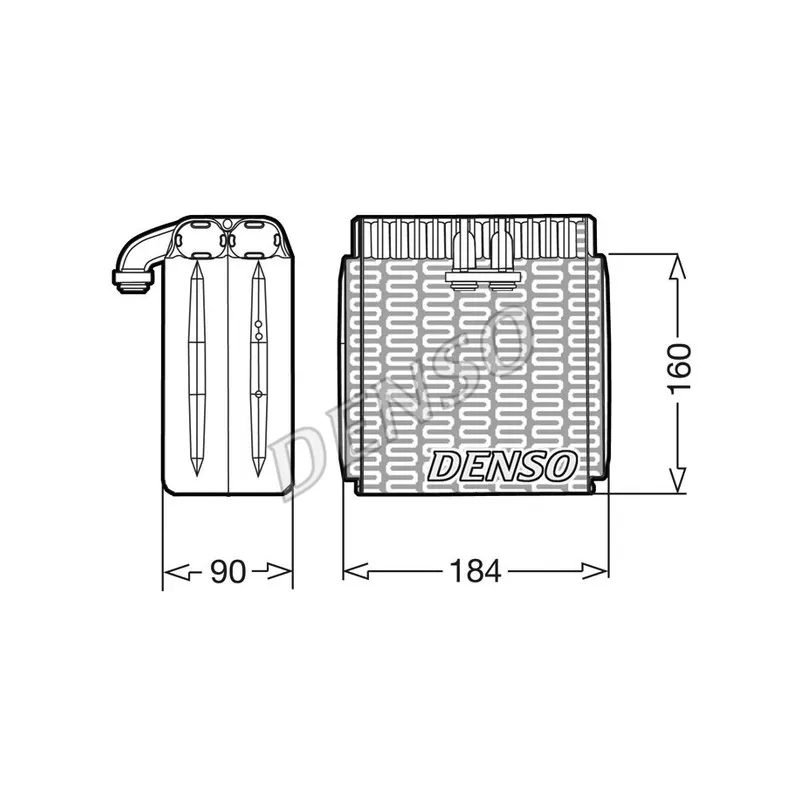 Evaporateur climatisation DENSO DEV23001
