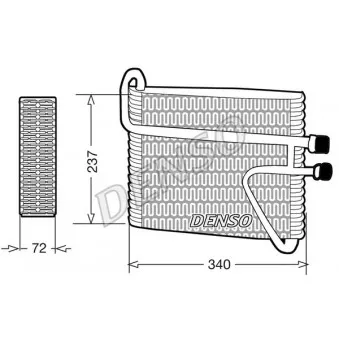 Evaporateur climatisation DENSO