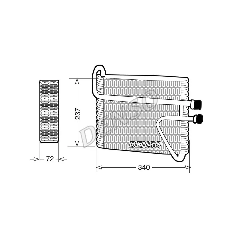 Evaporateur climatisation DENSO DEV33002