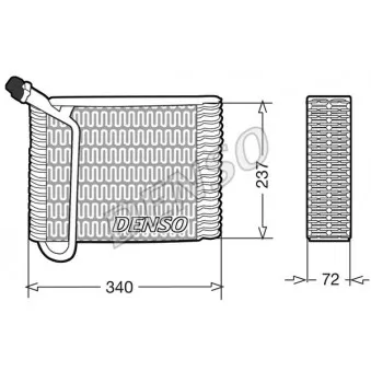 Evaporateur climatisation DENSO