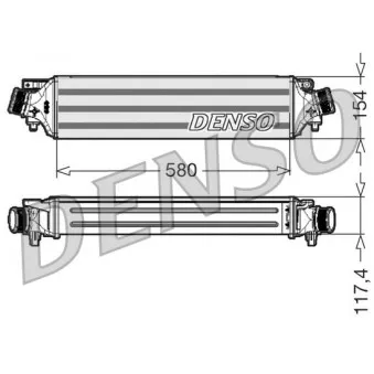Intercooler, échangeur DENSO DIT01002