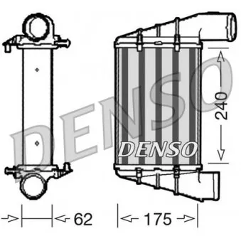 Intercooler, échangeur DENSO DIT02001