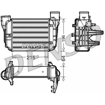 Intercooler, échangeur DENSO DIT02002