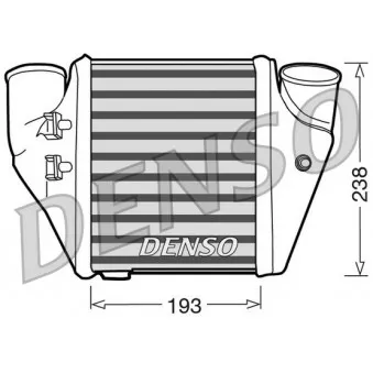 Intercooler, échangeur DENSO DIT02006