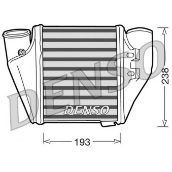 Intercooler, échangeur DENSO DIT02007