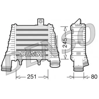 Intercooler, échangeur DENSO DIT02009