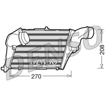 Intercooler, échangeur DENSO DIT02012
