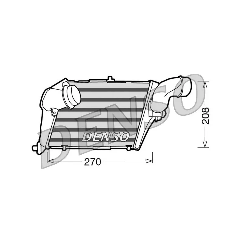 Intercooler, échangeur DENSO DIT02012
