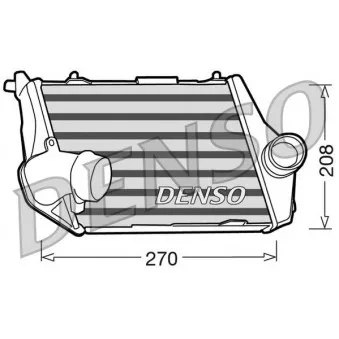 Intercooler, échangeur DENSO DIT02013