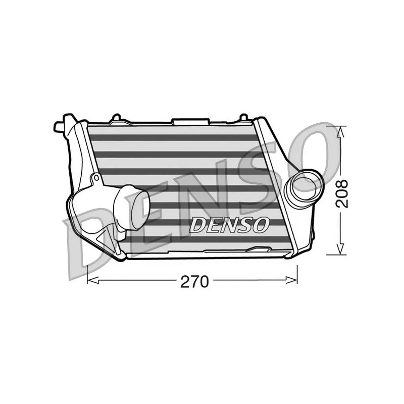 Intercooler, échangeur DENSO DIT02013