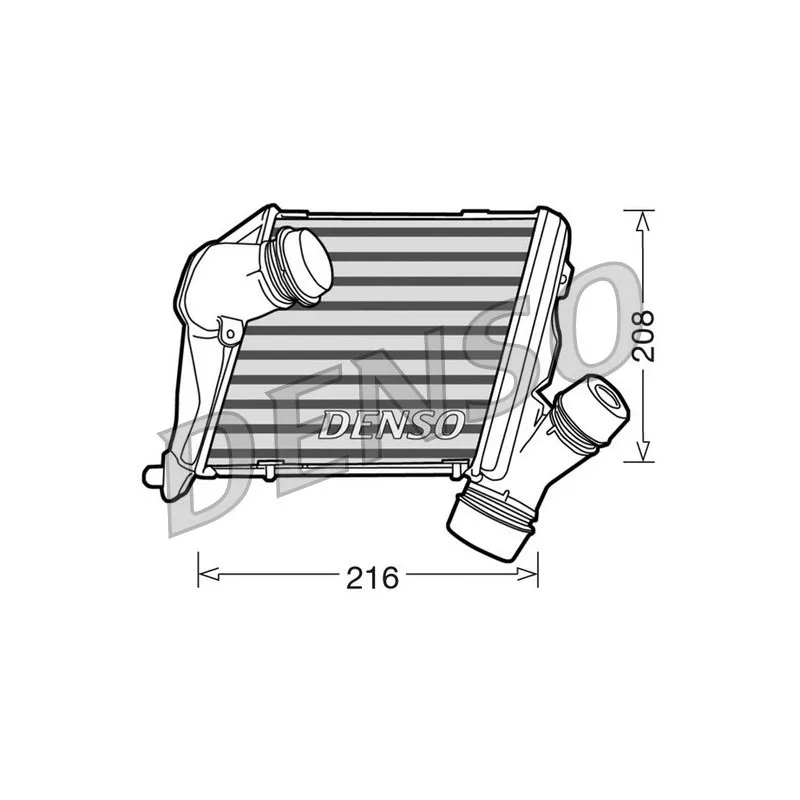 Intercooler, échangeur DENSO DIT02014