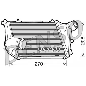 Intercooler, échangeur DENSO DIT02015