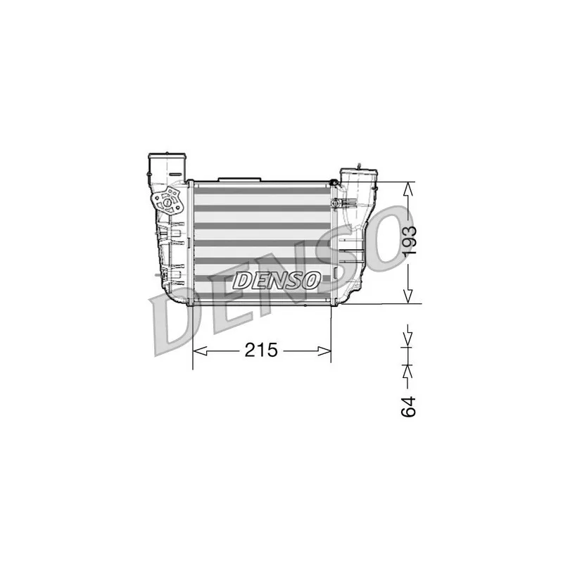 Intercooler, échangeur DENSO DIT02020