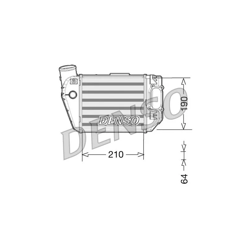 Intercooler, échangeur DENSO DIT02021