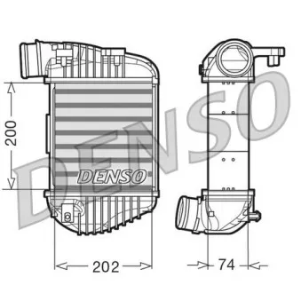 Intercooler, échangeur DENSO DIT02023