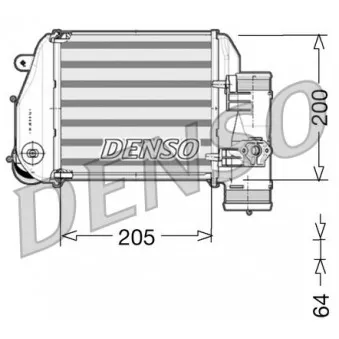 Intercooler, échangeur DENSO DIT02024