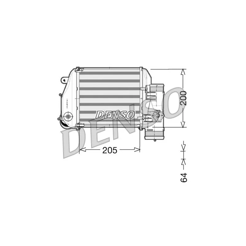 Intercooler, échangeur DENSO DIT02024