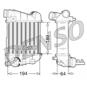 Intercooler, échangeur DENSO DIT02027