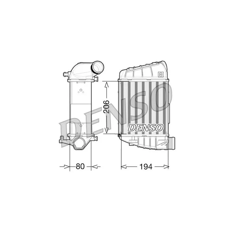 Intercooler, échangeur DENSO DIT02028