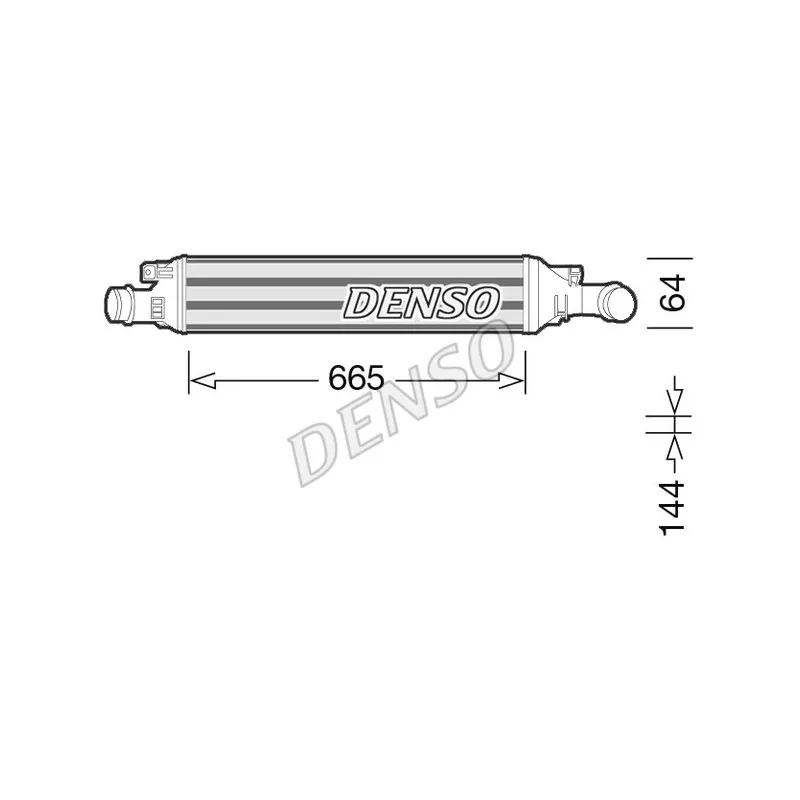 Intercooler, échangeur DENSO DIT02036