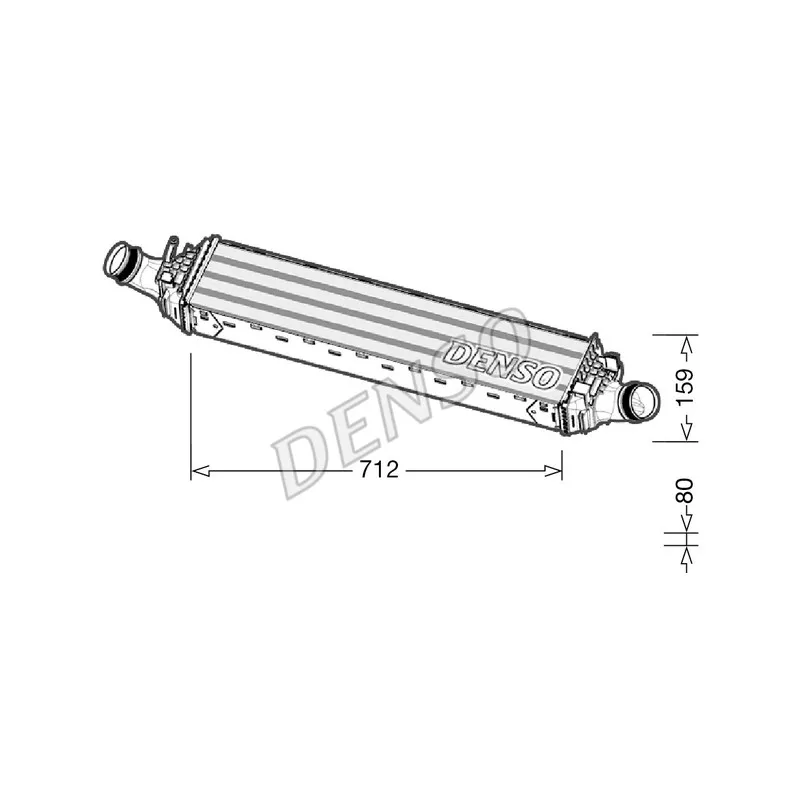 Intercooler, échangeur DENSO DIT02038