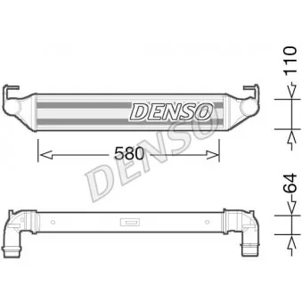 Intercooler, échangeur DENSO DIT06002