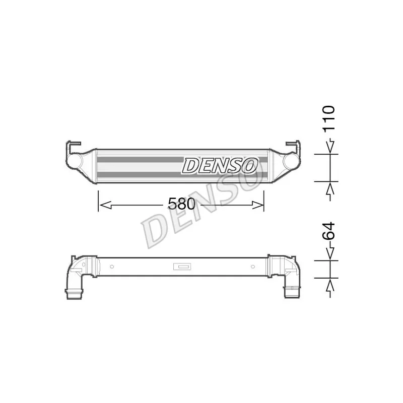 Intercooler, échangeur DENSO DIT06002