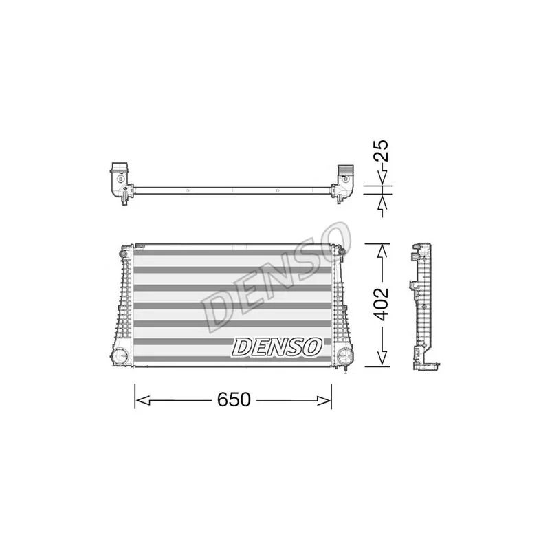 Intercooler, échangeur DENSO DIT06003