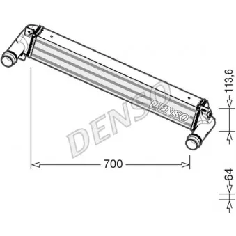 Intercooler, échangeur DENSO DIT06010