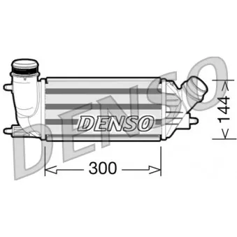 Intercooler, échangeur DENSO DIT07001