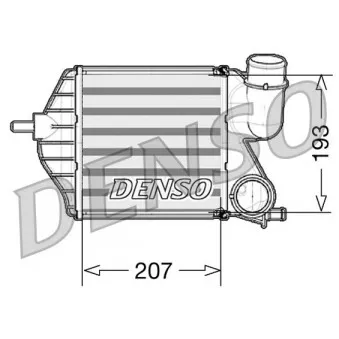 Intercooler, échangeur DENSO DIT09102