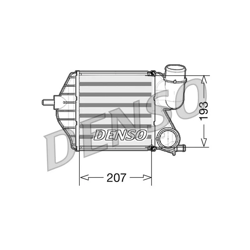 Intercooler, échangeur DENSO DIT09102